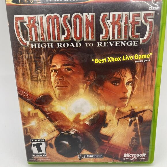 Crimson Skies High Road To Revenge Xbox - Complete CIB - Tested - Picture 2 of 8